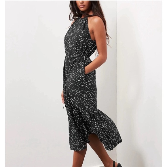 Banana Republic Dresses & Skirts - Banana Republic Black and White Polka Dot Midi Dress